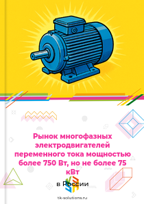 Рынок многофазных электродвигателей переменного тока мощностью более 750 Вт, но не более 75 кВт в России, 2018–2026 гг.
