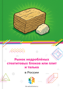 Рынок недроблёных стеатитовых блоков или плит и талька в России, 2020–2026 гг.